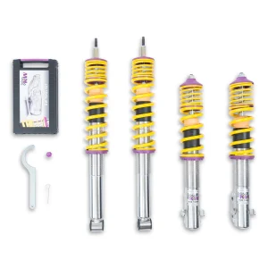 KW V1 Coilover Kit: VW Golf III / Jetta III (1HXO); all incl. Cabrio (-02); 2WD; all engines